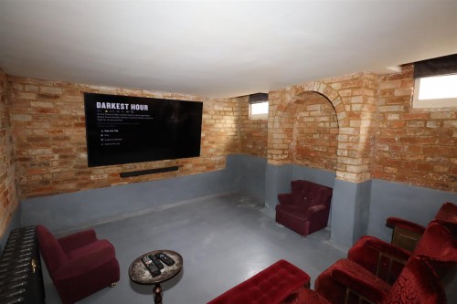 Basement cinema room Basement cinema room